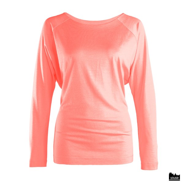 Shirt Kaja aus Bio Merinowolle coral